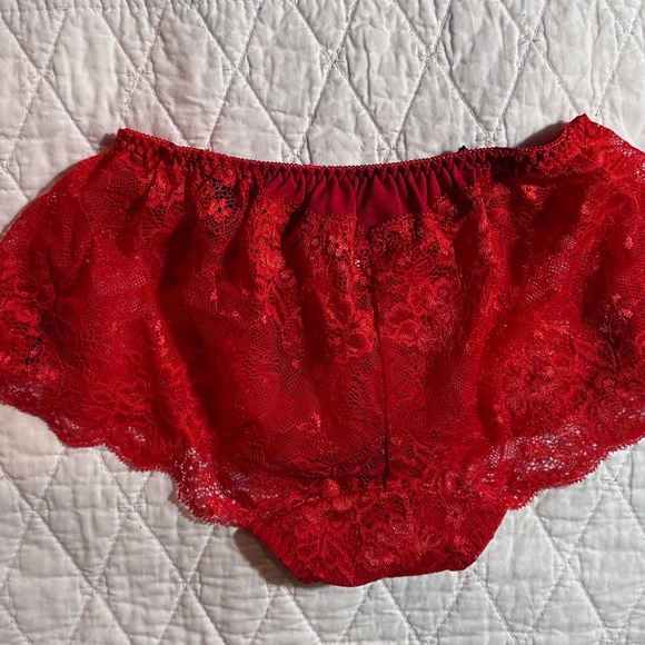 COPY - Christmas RED lace Lolita Panties. - Picture 3 of 7